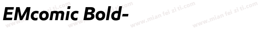 EMcomic Bold字体转换